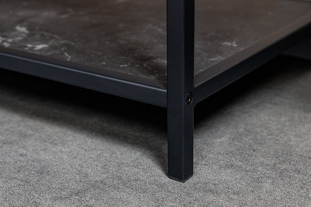 Regal Sleek Line 185x135cm Marmor schwarz
