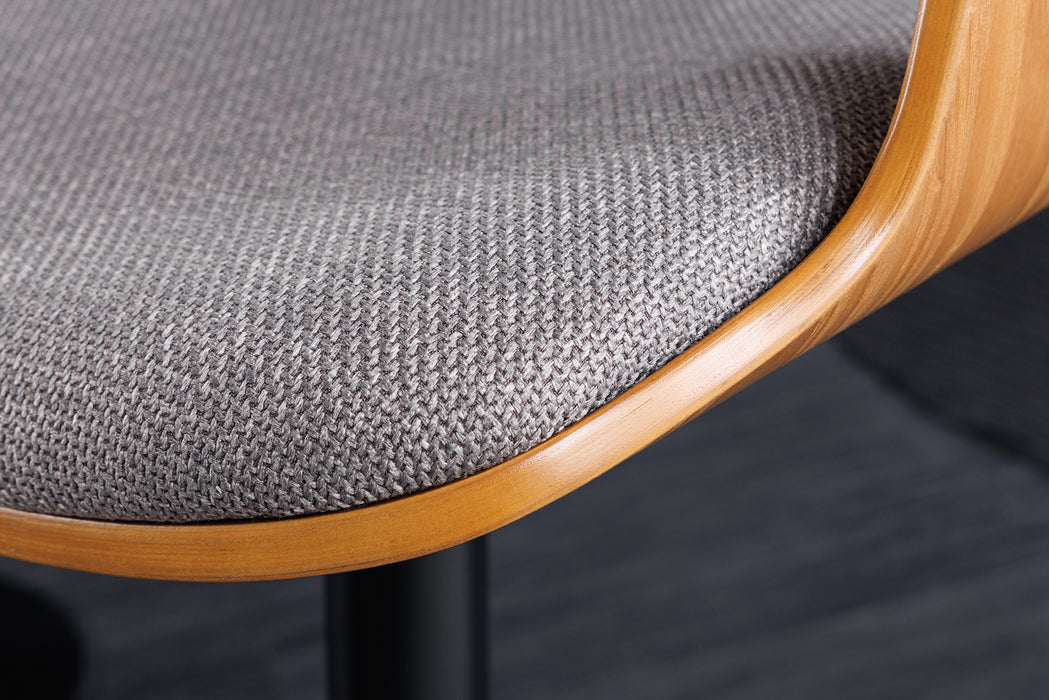 Barhocker Brooklyn Esche grau drehbar