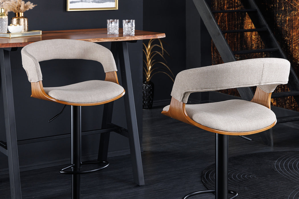 Barhocker Brooklyn Esche beige drehbar