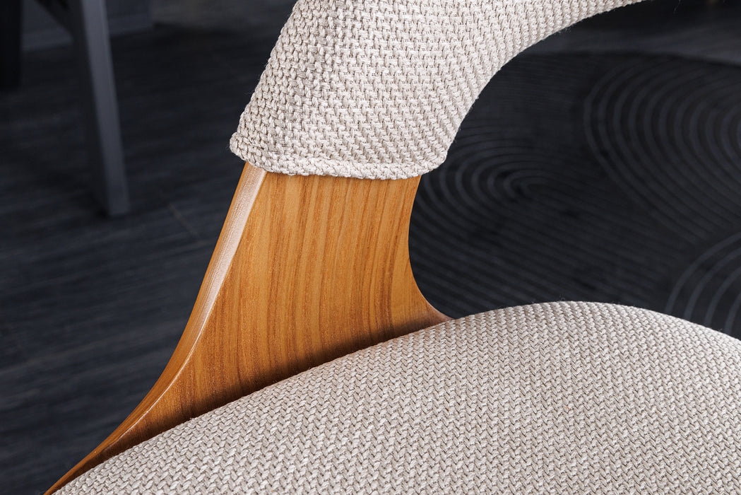 Barhocker Brooklyn Esche beige drehbar