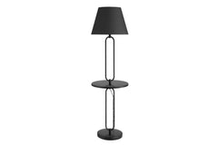 Stehleuchte Nightly 175cm Beistelltisch schwarz Marmor