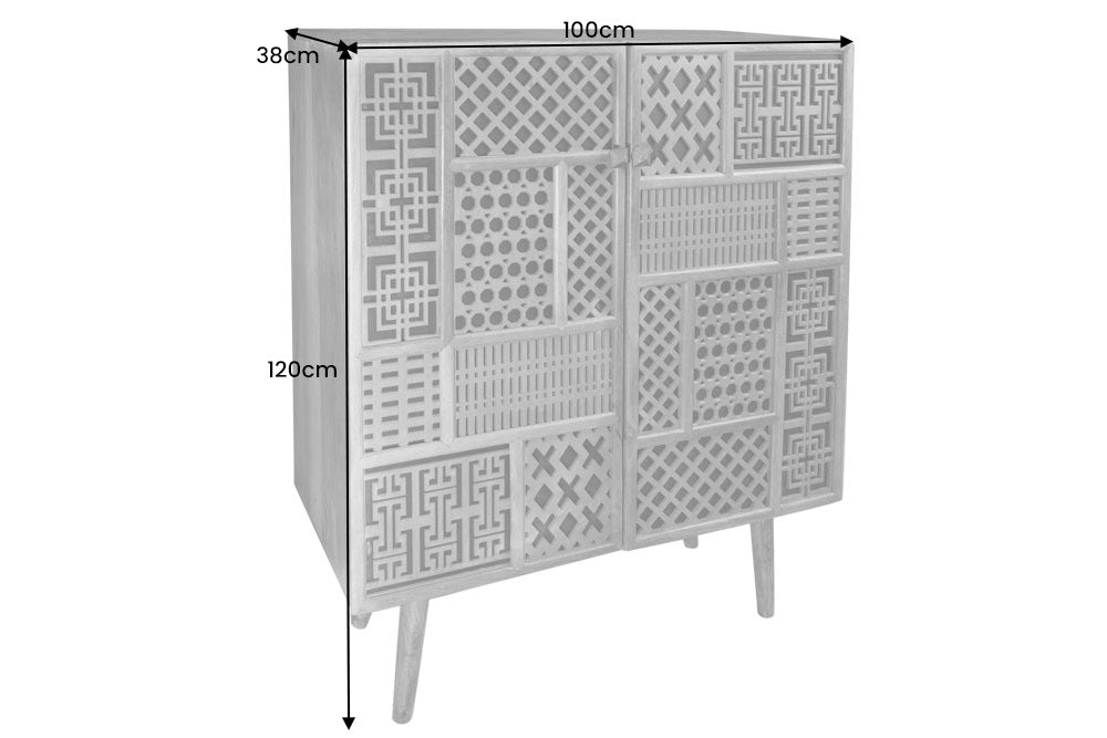 Highboard Casablanca 120cm Mango natur