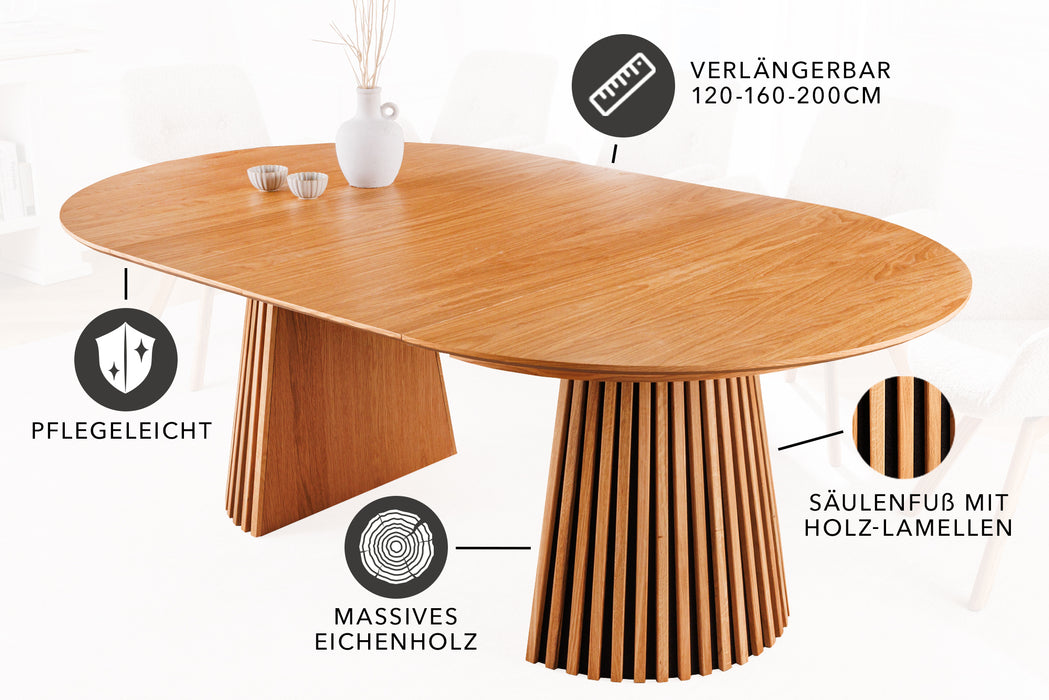 Esstisch Elysium Wood 120-160-200cm Eiche