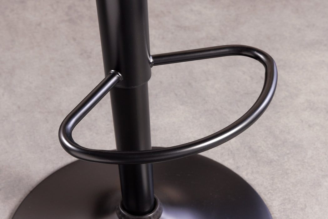 Barhocker Brooklyn Walnuss schwarz drehbar