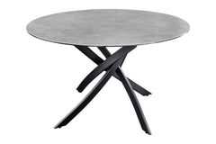 Esstisch Alpen 120cm Anthrazit Keramik Rund