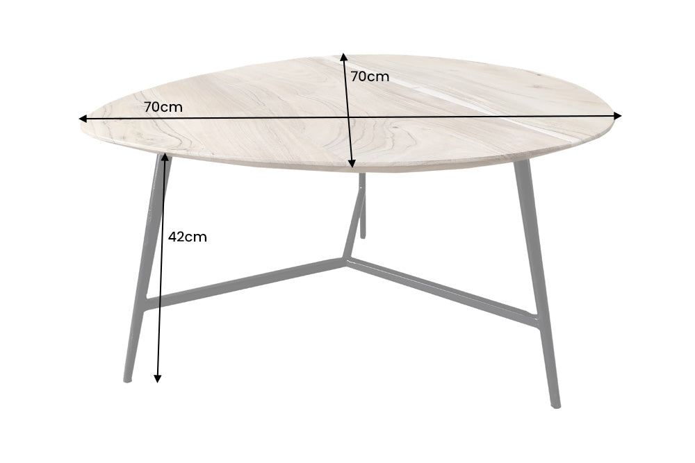 Couchtisch Natural Elegance 70cm Akazie