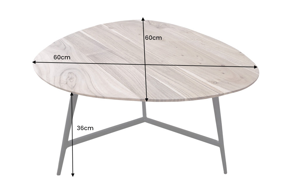 Couchtisch Natural Elegance 60cm Akazie