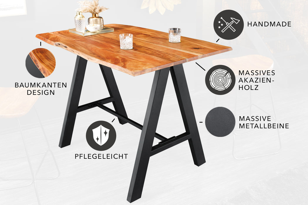 Bartisch Engelberg 120cm Akazie 25mm