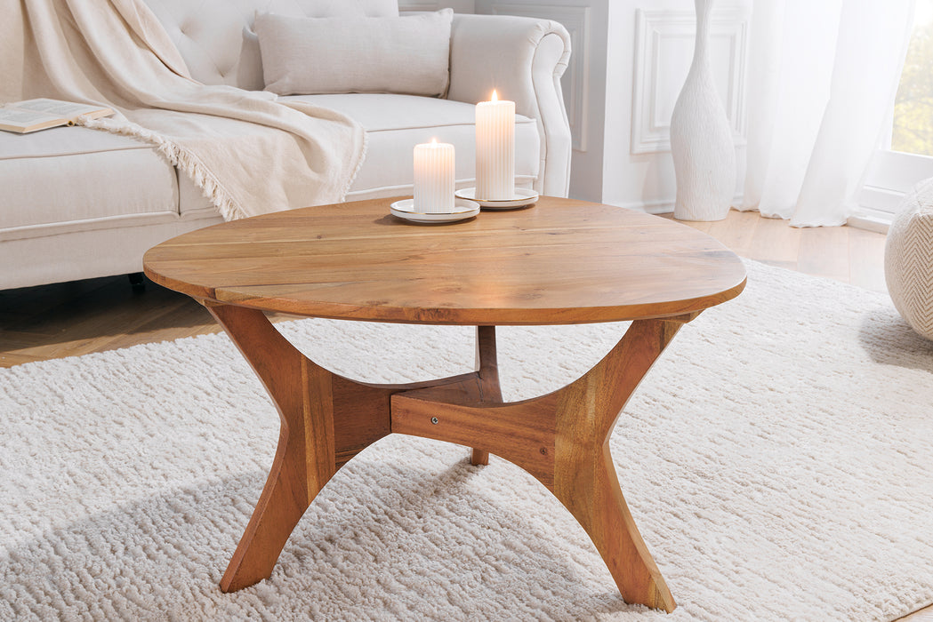 Couchtisch Design 70cm Akazie honey finish