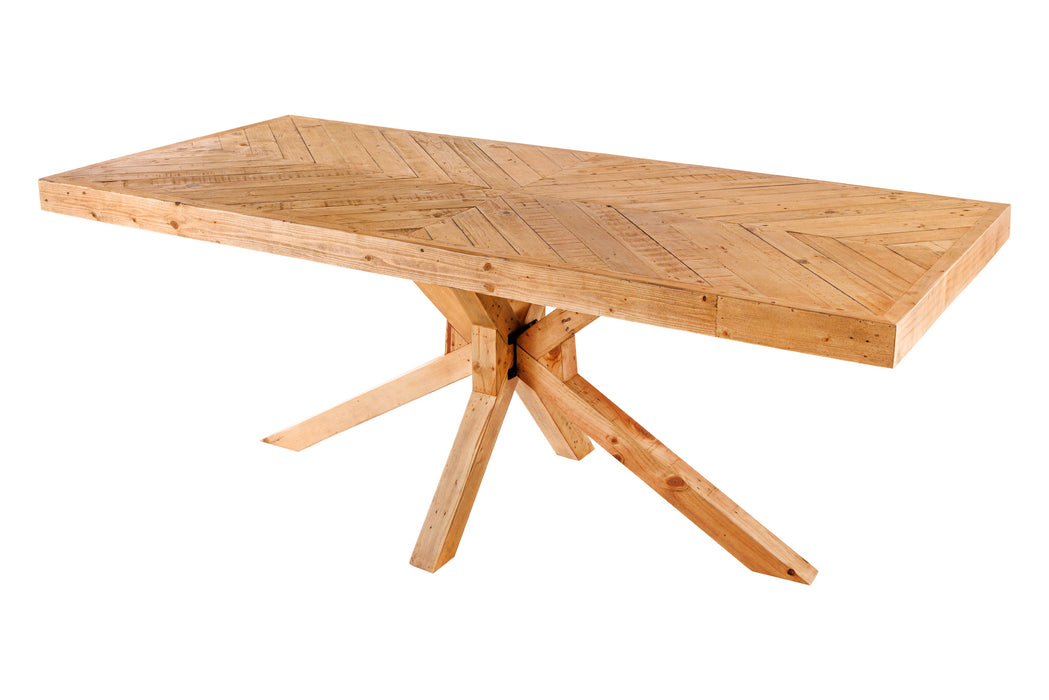 Esstisch Patchwork Pinie 80mm Natur