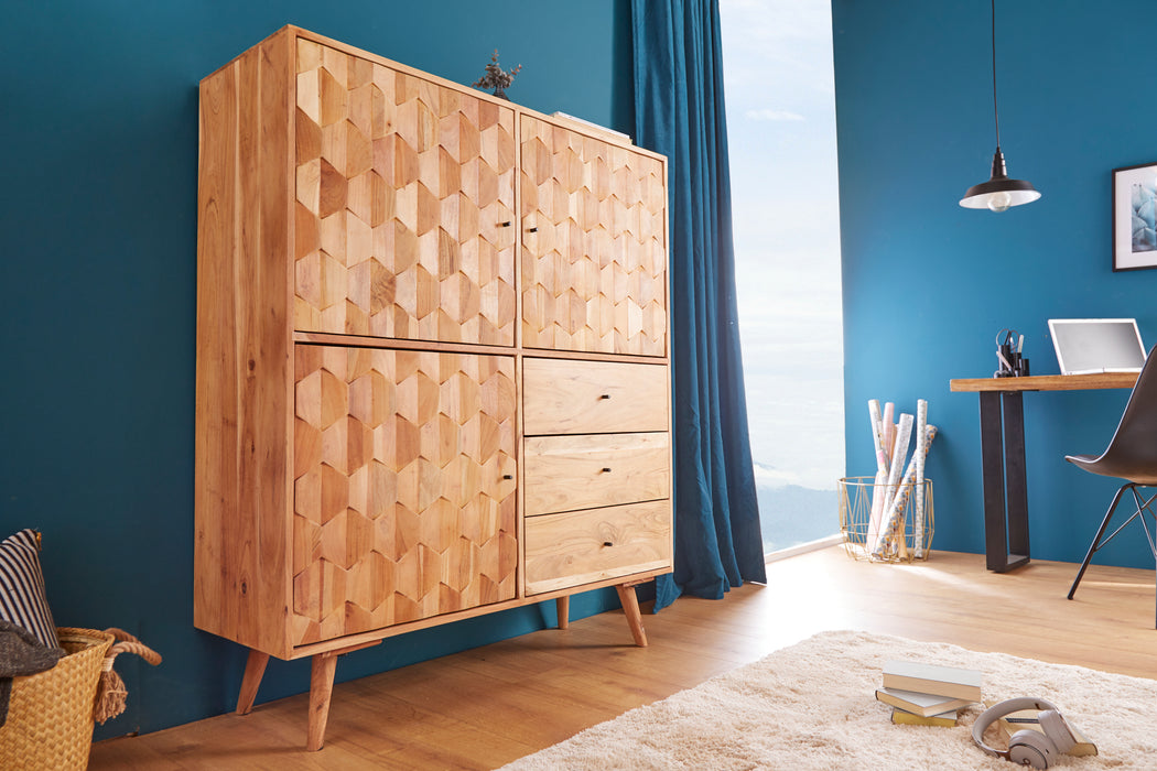 Highboard Hive 140cm Akazie