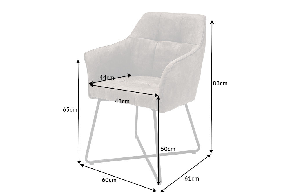 Stuhl Penthouse Strukturstoff vintage taupe
