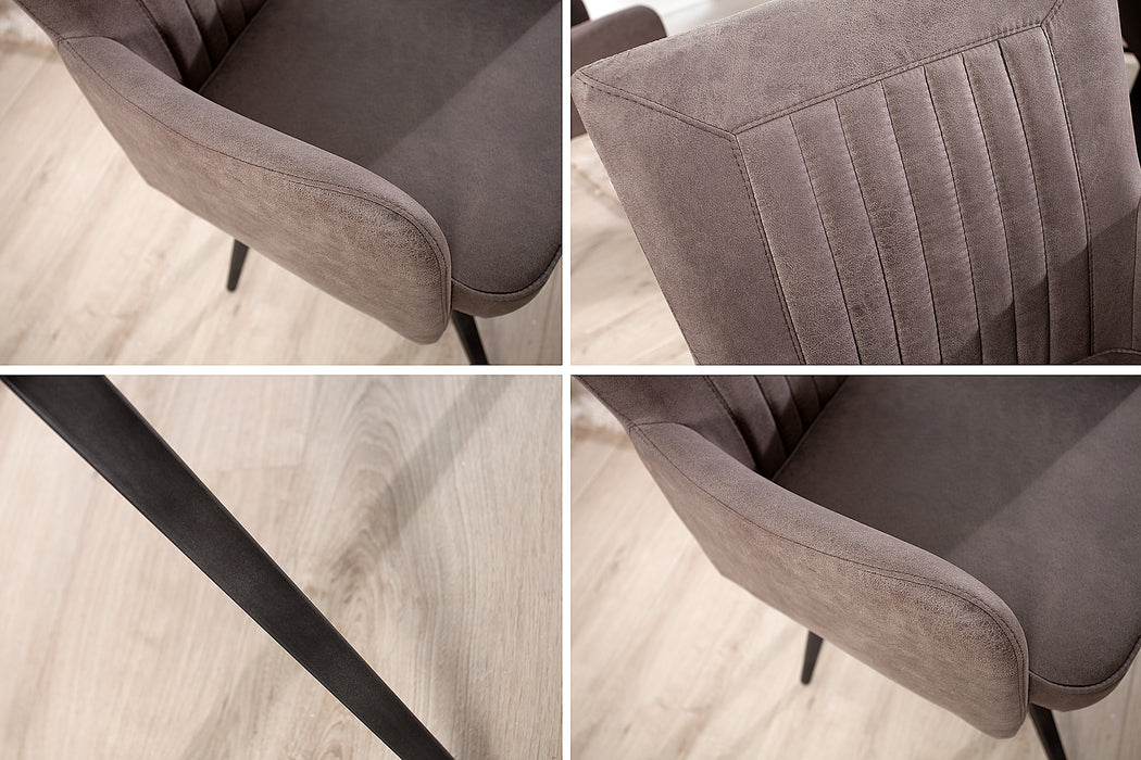 Stuhl Coupe antik grau taupe