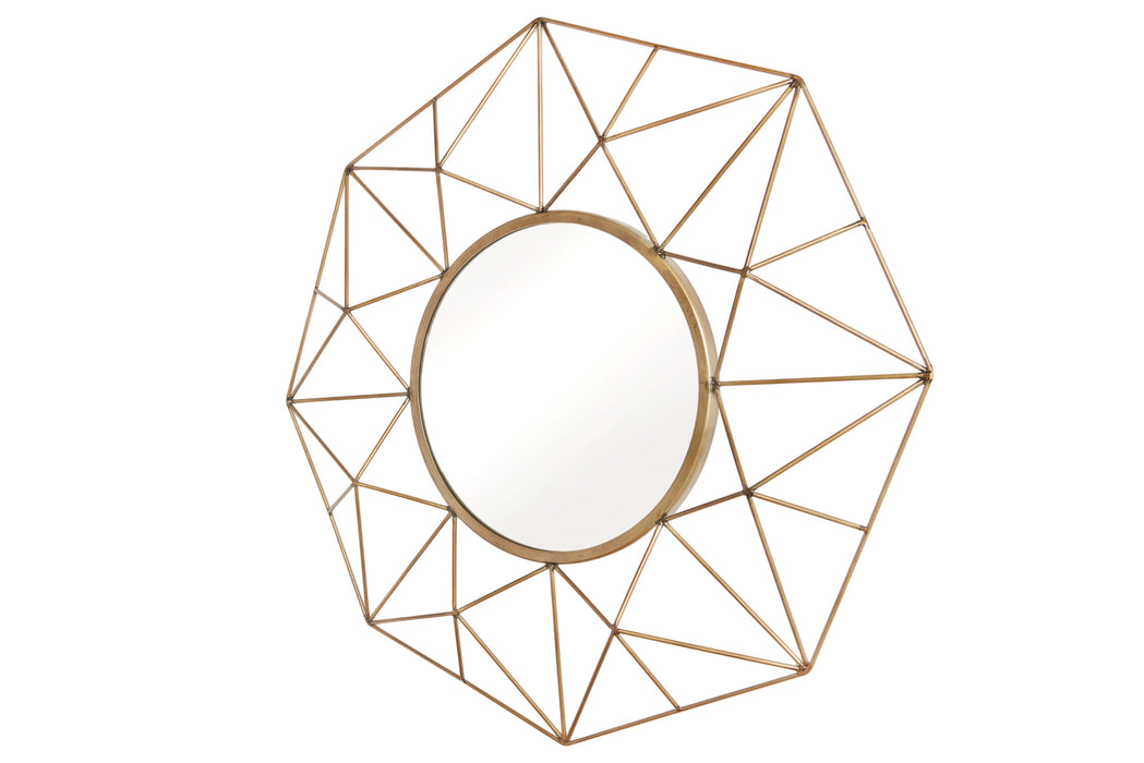 Spiegel Diamant Messing