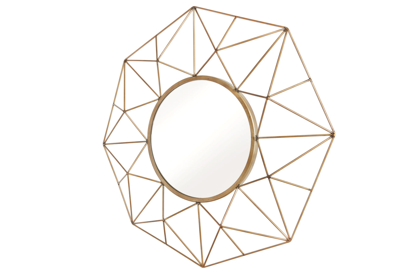 Spiegel Diamant Messing