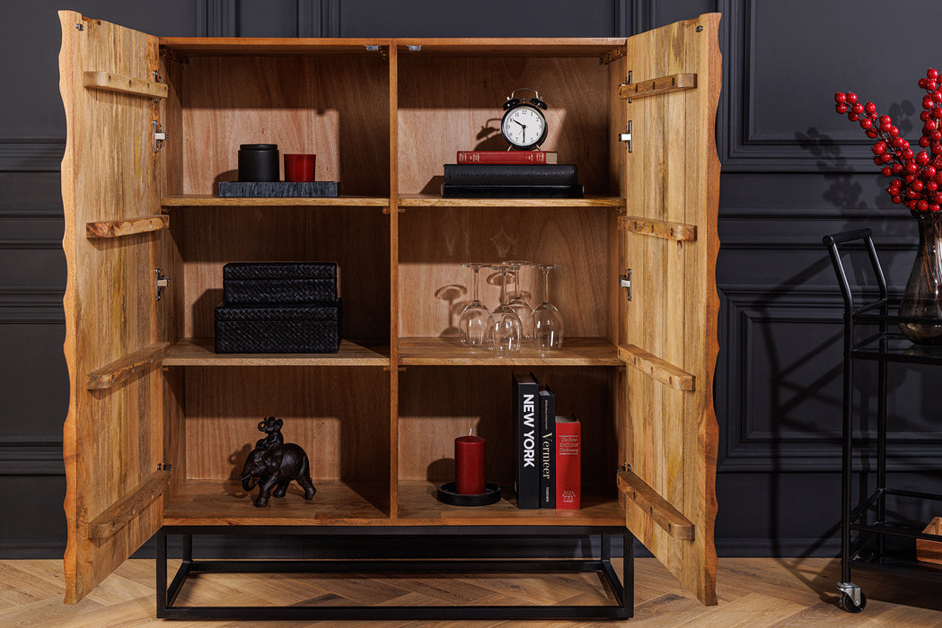 Highboard Elevation 120cm Mosaik schwarz braun