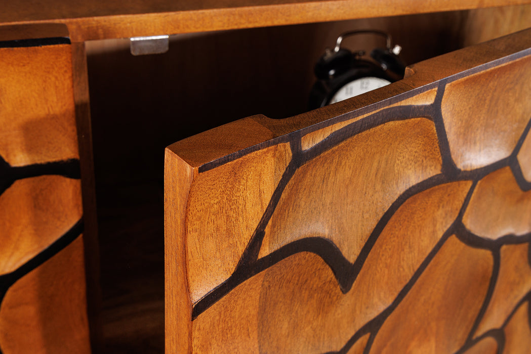 Highboard Elevation 120cm Mosaik schwarz braun
