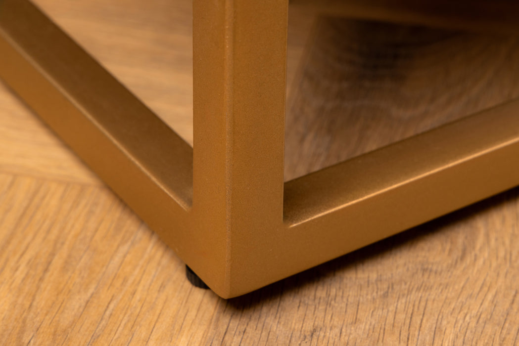 Highboard Kapillar 120cm schwarz weiß gold
