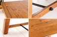 Esstisch Matterhorn 300cm Pinie 80mm Vintage Braun (4)